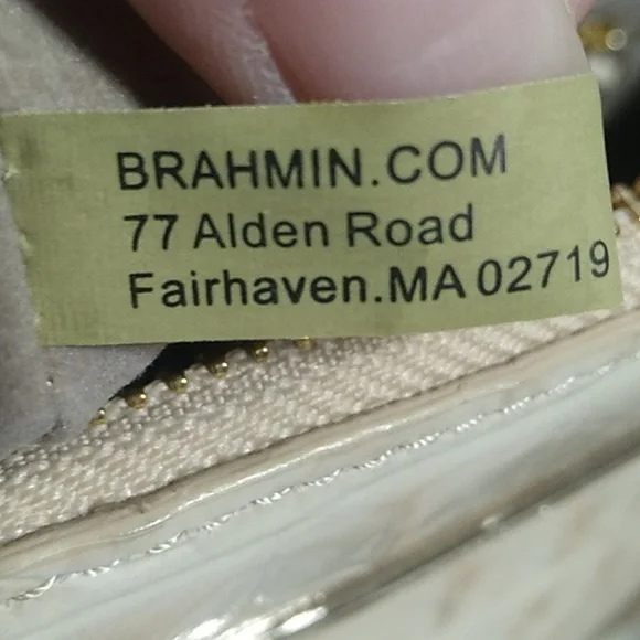 SOLD!! NWT Alice Sunglow Melbourne Genuine Leather Brahmin Bag W Dust Bag - Picture 13 of 16